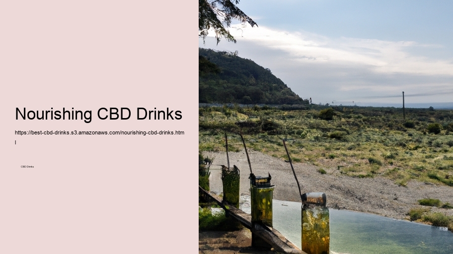 Nourishing CBD Drinks